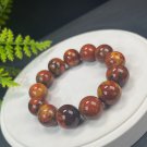 South African Pietersite Beaded Bracelet 16.5mm Porcelain Luster Crystallization Oil Painting Style