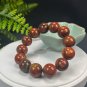 South African Pietersite Beaded Bracelet 16.5mm Porcelain Luster Crystallization Oil Painting Style