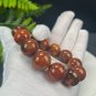 South African Pietersite Beaded Bracelet 16.5mm Porcelain Luster Crystallization Oil Painting Style