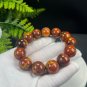 South African Pietersite Beaded Bracelet 16.5mm Porcelain Luster Crystallization Oil Painting Style