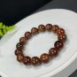 South African Pietersite Beaded Bracelet 12mm Porcelain Luster Oil Painting Style