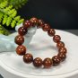 South African Pietersite Beaded Bracelet 12mm Porcelain Luster Oil Painting Style