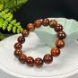 South African Pietersite Beaded Bracelet 12mm Porcelain Luster Oil Painting Style
