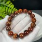South African Pietersite Beaded Bracelet 12mm Porcelain Luster Oil Painting Style