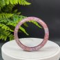 Rare Tourmaline Bangle 60MM Flake Ice Crystallization Pink Purple October Birthstone