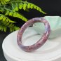 Rare Tourmaline Bangle 60MM Flake Ice Crystallization Pink Purple October Birthstone
