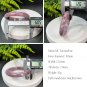 Rare Tourmaline Bangle 60MM Flake Ice Crystallization Pink Purple October Birthstone