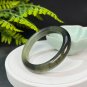 Serpentine Jade Bangle 60MM Ink Painting Style Mildness Gradient Dark Green