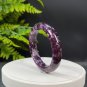 Rare Purple Lepidolite Bangle 60+MM Ultra Flash Icy Crystallization
