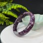 Rare Purple Lepidolite Bangle 60+MM Ultra Flash Icy Crystallization