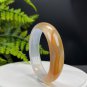 Gradient Orange White Agate Bangle 58MM Icy Translucent Multi-layer Lace Scenic