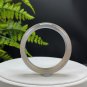 Gradient Gray White Agate Bangle 52MM Icy Translucent Starry Sky