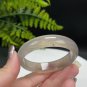 Gradient Gray White Agate Bangle 52MM Icy Translucent Starry Sky