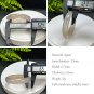 Gradient Gray White Agate Bangle 52MM Icy Translucent Starry Sky