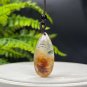 Brazilian Phantom Quartz Pendant Necklace Icy Transparent Red Yellow White Ghost Crystal Teardrop