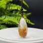 Brazilian Phantom Quartz Pendant Necklace Icy Transparent Red Yellow White Ghost Crystal Teardrop