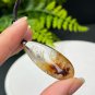 Brazilian Phantom Quartz Pendant Necklace Icy Transparent Red Yellow White Ghost Crystal Teardrop