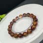 South African Pietersite Beaded Bracelet 10.5mm Porcelain Luster Oil Painting Style