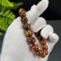 South African Pietersite Beaded Bracelet 10.5mm Porcelain Luster Oil Painting Style