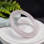 Rose Quartz Bangle 61+MM Flake Ice Translucent Light Pink Round