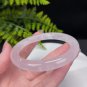 Rose Quartz Bangle 61+MM Flake Ice Translucent Light Pink Round