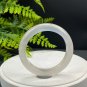 Lychee White Agate Bangle 56MM High Icy Translucent Clean