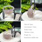 Smoky Purple Agate Bangle 59MM High Icy Translucent Clean Twisted Style Hand Carved Lotus
