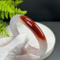 Light Smoky Purple Agate Bangle 61MM High Icy Translucent Clean Red Celestial Eye