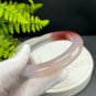 Light Smoky Purple Agate Bangle 61MM High Icy Translucent Clean Red Celestial Eye