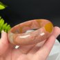 Rare Alxa Agate Bangle 60+MM Porcelain Luster Celestial Eyes Fragmentary Crystallization