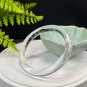 White Crystal Bangle 60MM Flake Ice Transparent Rainbow Round