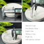 White Crystal Bangle 60MM Flake Ice Transparent Rainbow Round