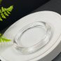 White Crystal Bangle 59MM Flake Ice Transparent Rainbow Round