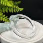 White Crystal Bangle 59MM Flake Ice Transparent Rainbow Round