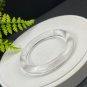 White Crystal Bangle 58MM Flake Ice Transparent Round