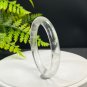White Crystal Bangle 58MM Flake Ice Transparent Round