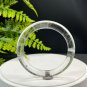 White Crystal Bangle 58MM Flake Ice Transparent Round