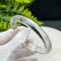 White Crystal Bangle 58MM Flake Ice Transparent Round