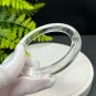 White Crystal Bangle 58MM Flake Ice Transparent Round
