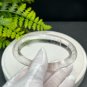 White Crystal Bangle 58MM Flake Ice Transparent Round