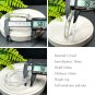 White Crystal Bangle 58MM Flake Ice Transparent Round