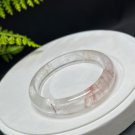 Red Phantom Quartz Bangle 57MM Flake Ice Transparent Ghost Crystal
