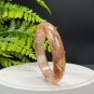 Black Gold Super Seven Quartz Bangle 56MM Flake Ice Sparkling Translucent Hair Crystal