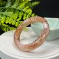 Black Gold Super Seven Quartz Bangle 56MM Flake Ice Sparkling Translucent Hair Crystal