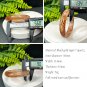 Black Gold Super Seven Quartz Bangle 56MM Flake Ice Sparkling Translucent Hair Crystal