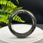 Snowflake Obsidian Bangle 57MM Pink White Patterned