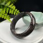 Snowflake Obsidian Bangle 57MM Pink White Patterned