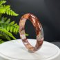 Phantom Quartz Bangle 61MM Flake Ice Rainbow Transparent Multi-inclusions Ox Blood Red