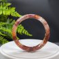 Phantom Quartz Bangle 61MM Flake Ice Rainbow Transparent Multi-inclusions Ox Blood Red