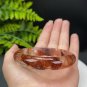 Phantom Quartz Bangle 61MM Flake Ice Rainbow Transparent Multi-inclusions Ox Blood Red